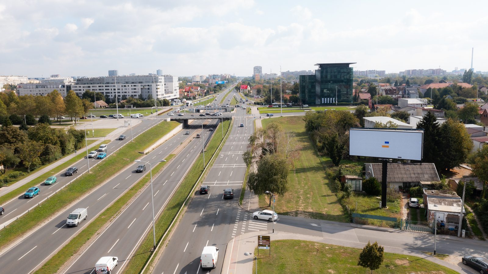 LED površina 65 m² Mandis Digital Parka uz Slavonsku aveniju u Zagrebu